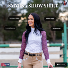 Equine Couture Women Smyrna Printed Long Sleeve Show Shirt