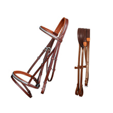ExionPro SS / Brass Clincher Bridle With Flash and Reins