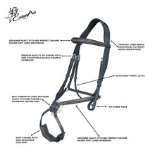 Replacement Noseband of ExionPro Broad Crownpiece Designer Fully Adjustable Figure 8 Bridle