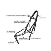 ExionPro SS Clincher Figure 8 Bridle with Rubber Reins