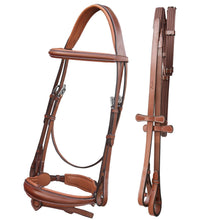 ExionPro Dressage Bridle: Mono Crown, Raised Browband, Anatomical Noseband, Detachable Flash & Web Reins