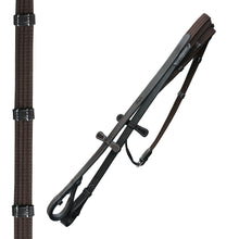 ExionPro Dressage Bridle: Mono Crown, Raised Browband, Anatomical Noseband, Detachable Flash & Web Reins