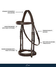 ExionPro Padded Hunter Bridle with Reins