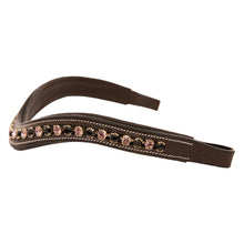 ExionPro Elegant Soft Padded Jet, Light Amethyst Colored Crystal Browband