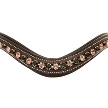 ExionPro Elegant Soft Padded Jet, Light Amethyst Colored Crystal Browband