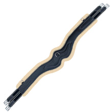 ExionPro 'AdaptLine' Wave Over Lay Girth - Navy Blue Elastic with White Lines