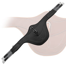 ExionPro 'AdaptLine' Belly Guard Girth - Grey Elastic With White Lines