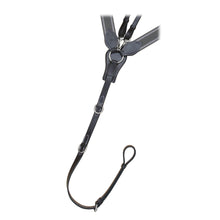 ExionPro Wide Elastic 3 Point Breastplate - Grey Elastic & White Lines