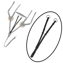 ExionPro 5 Point Breastplate with Sheepskin Padding - Green Elastic & White Lines