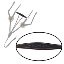 ExionPro 5 Point Breastplate with Sheepskin Padding - Green Elastic & White Lines