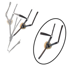 ExionPro 5 Point Breastplate with Sheepskin Padding - Grey Elastic & White Lines