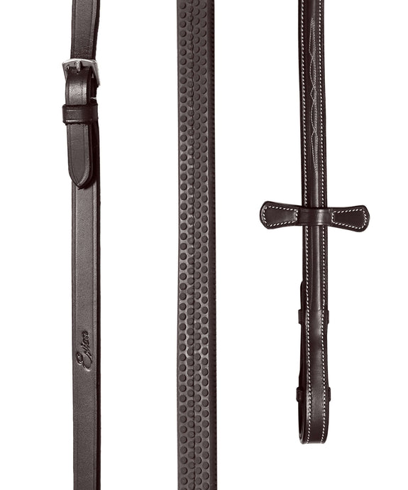 ExionPro Rubber Reins with Fancy Stitching