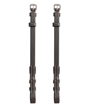 ExionPro Bridle Cheek Pieces With Buckle Fastening - White Stitching