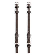 ExionPro Bridle Cheek Pieces With Buckle Fastening - White Stitching