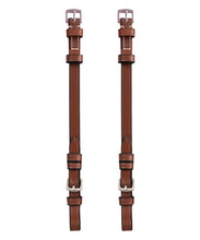 ExionPro Bridle Cheek Pieces With Buckle Fastening - White Stitching