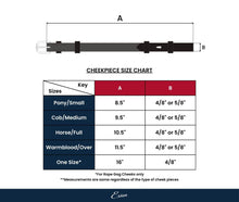 ExionPro Bridle Cheek Pieces With Hook Fastening - White Stitching