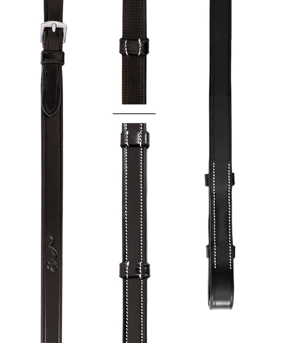 ExionPro Rubber Lined Leather Reins