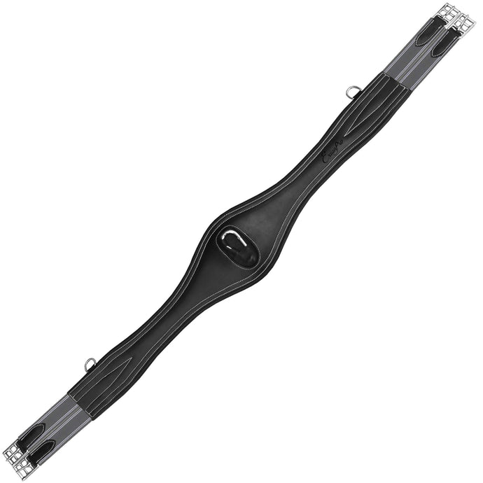 ExionPro 'Snap' Over Lay Girth - Grey Elastic with White Lines