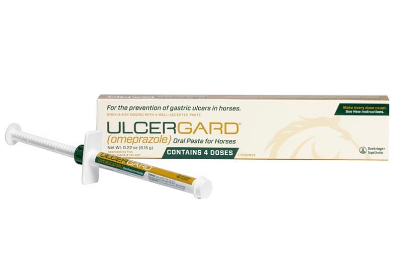 UlcerGard (Omeprazole) Oral Paste for Horses - 1 Count (4 dose)