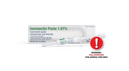 Dechra Ivermectin Paste 1.87% Horse Dewormer - 0.21 oz/6.08 gm