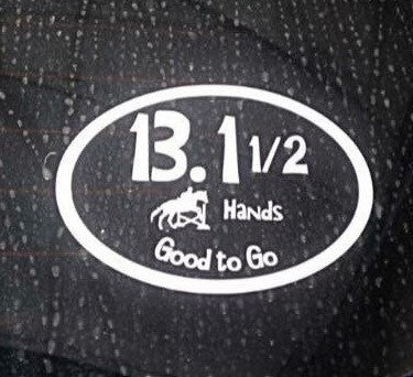 Marathon Style Equestrian Decal - KJ Creations 