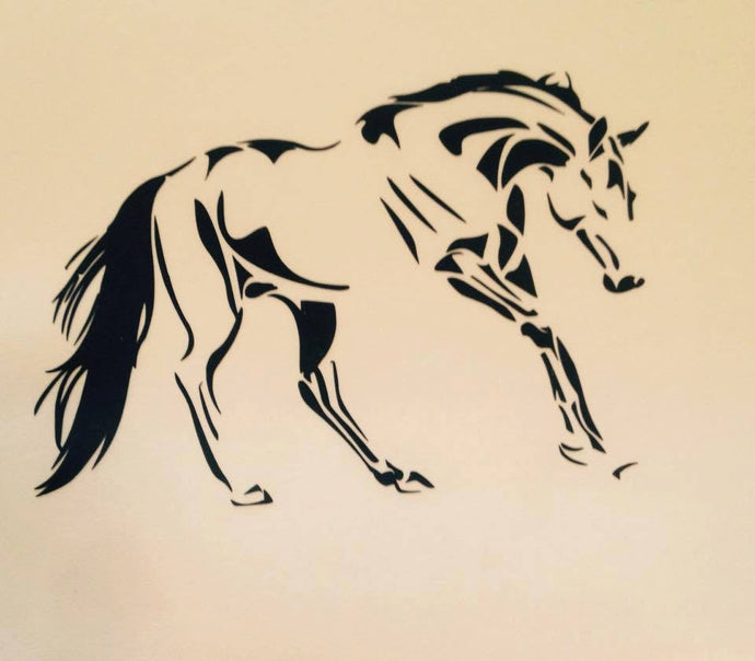 Turnout play  Horse Decal - KJ Creations 