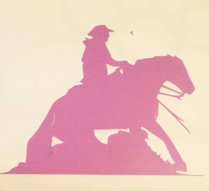 Reining Horse Decal - KJ Creations 