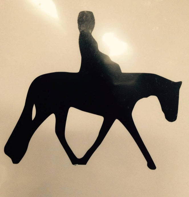 Side Saddle Decal (side view) - KJ Creations 