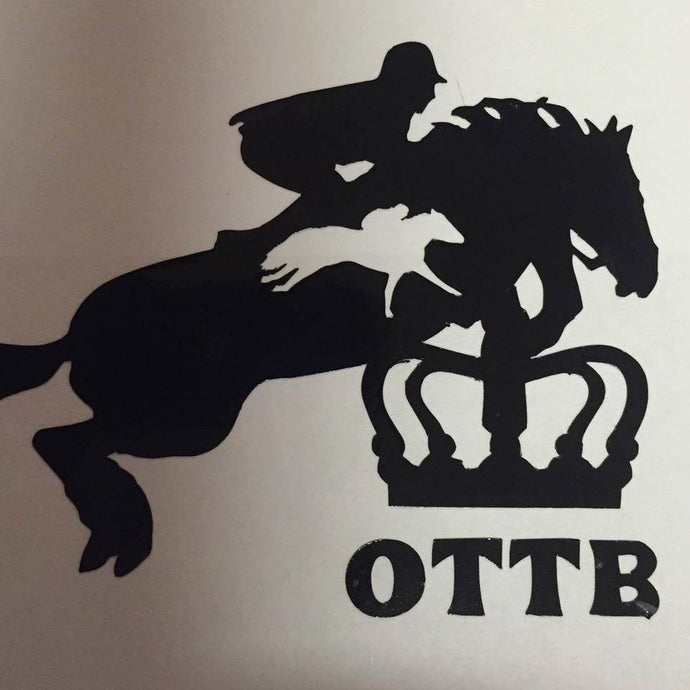 OTTB Jumper Crown Decal (Side View) - KJ Creations 
