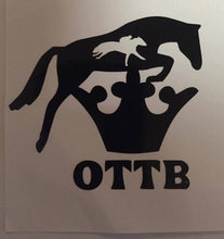 OTTB Hunter 3pt Crown Decal (Side View) - KJ Creations 