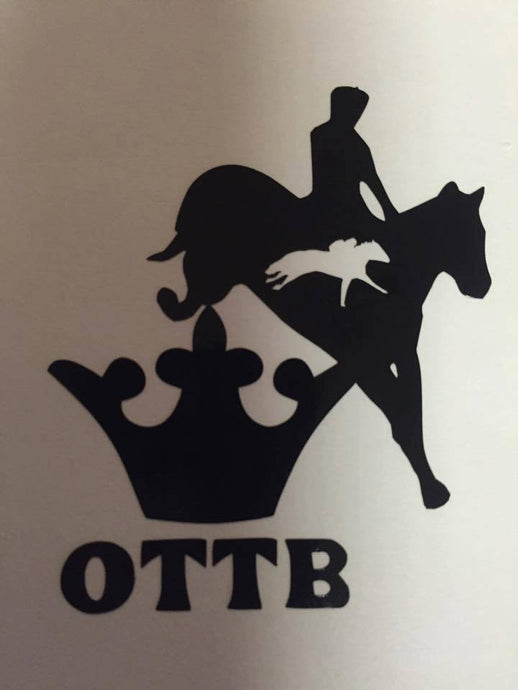 OTTB Eventer 3pt Crown Decal - KJ Creations 