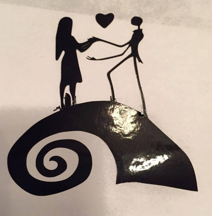 Nightmare before Christmas Jack & Sally Love Decal - KJ Creations 