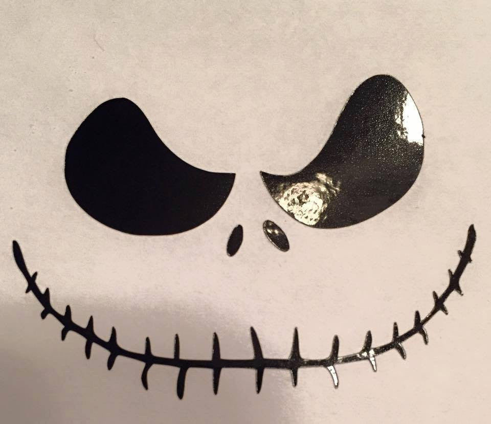 Nightmare before Christmas Jack Smile Decal - KJ Creations 