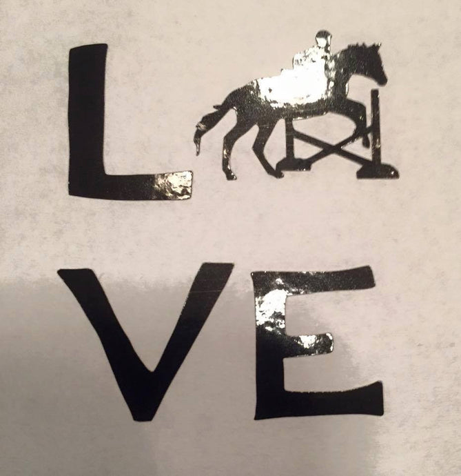 LOVE Crossrail  Decal - KJ Creations 