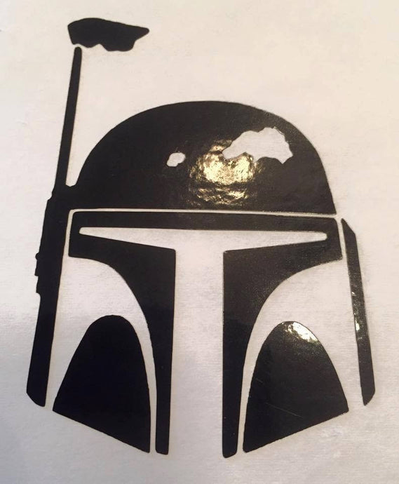 Starwars Modern Mandalorian (Boba Fett) Helmet Decal - KJ Creations 