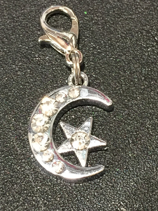 Moon & Star Charm - KJ Creations 