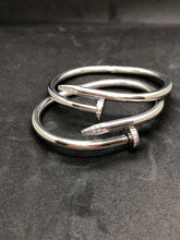 Silver Nail Stainless Steel Cuff