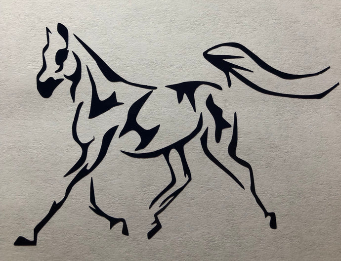 National Show horse trot Decal