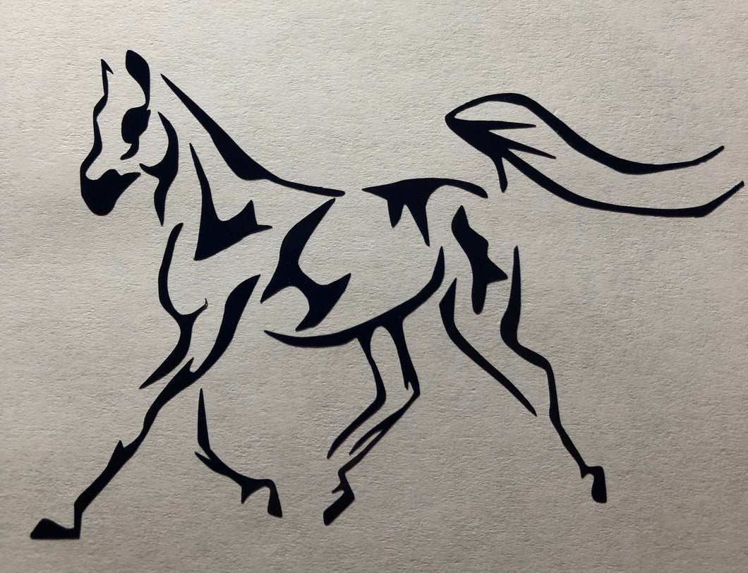 National Show horse trot Decal